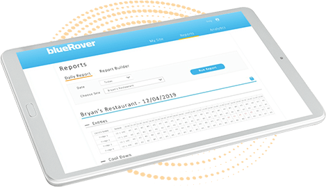 Online haccp logs on tablet